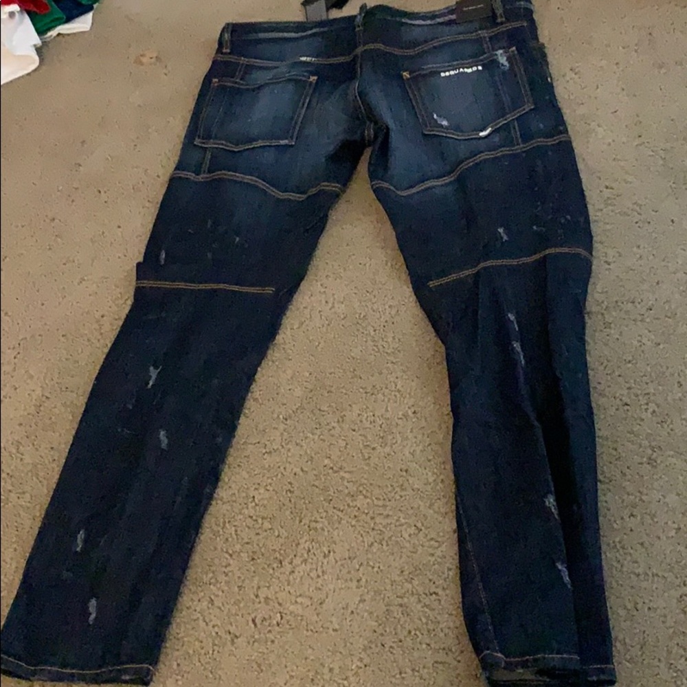Men’s Blue Dsquared2 Tidy Biker Jean